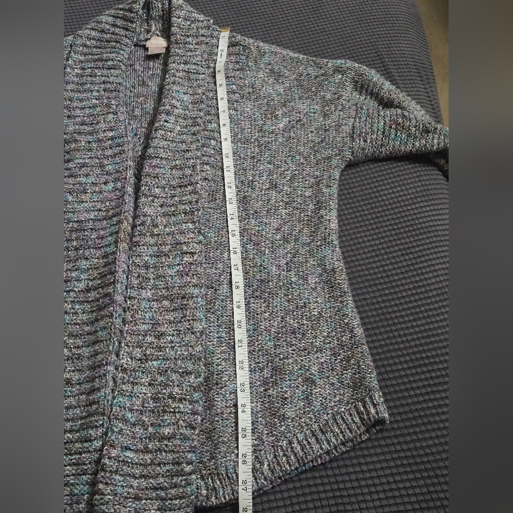 Chico's Multicolor Textured Cardigan - Picture 9 of 9